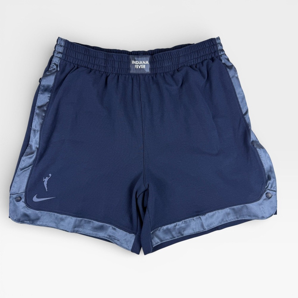 NIKE WNBA Indiana Fever Women's Basketball Shorts Loose Fit Size L Navy Blue NWT